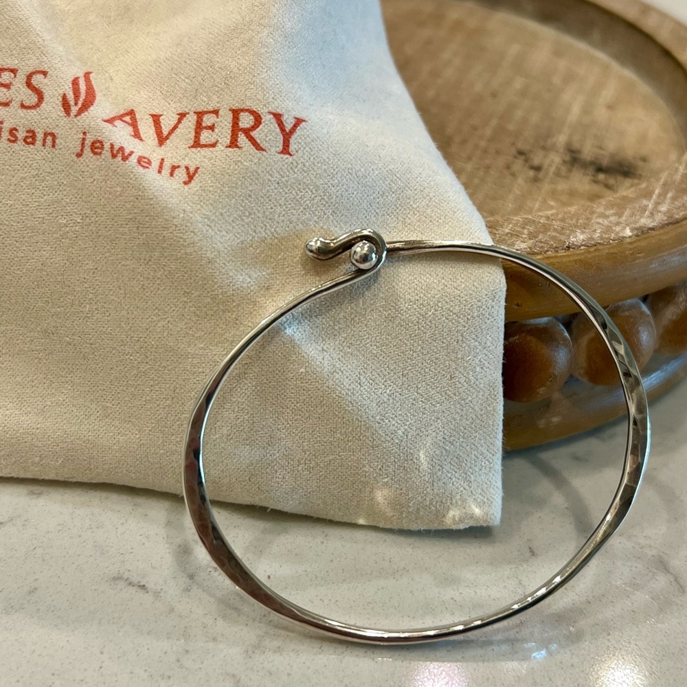 James Avery Sterling Silver Hammered Hook-On
